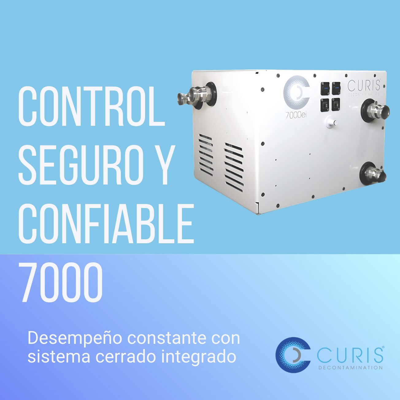 CURIS 7000ei sistema de alto rendimiento con Hybrid Hydrogen Peroxide