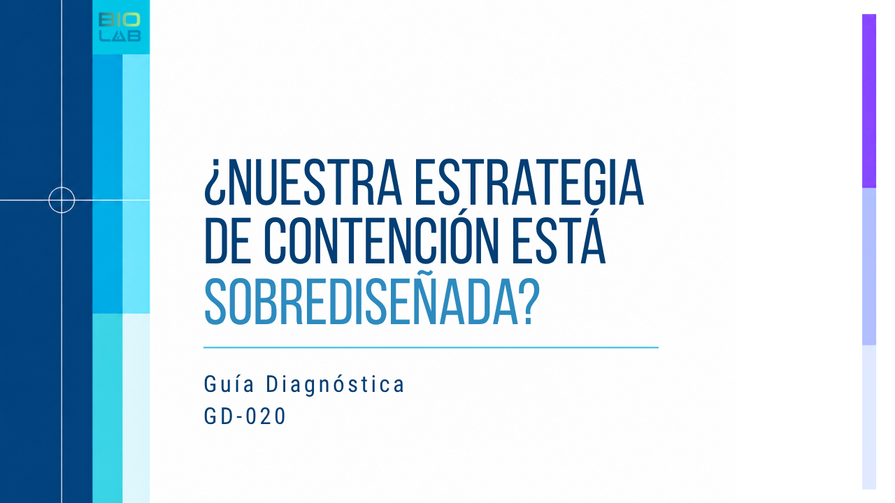 Guía Diagnóstica GD-020 · ¿Nuestra estrategia de contención está sobrediseñada?