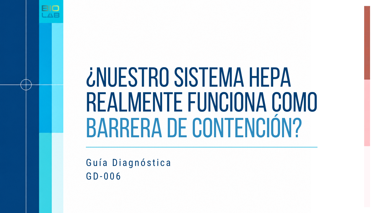 Guía Diagnóstica GD-006 · ¿Nuestro sistema HEPA realmente funciona como barrera de contención?