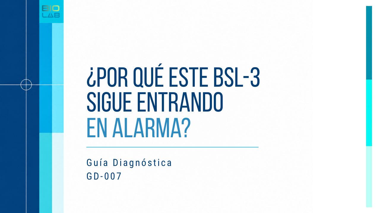 Guía Diagnóstica GD-007 · ¿Por qué este BSL-3 sigue entrando en alarma?