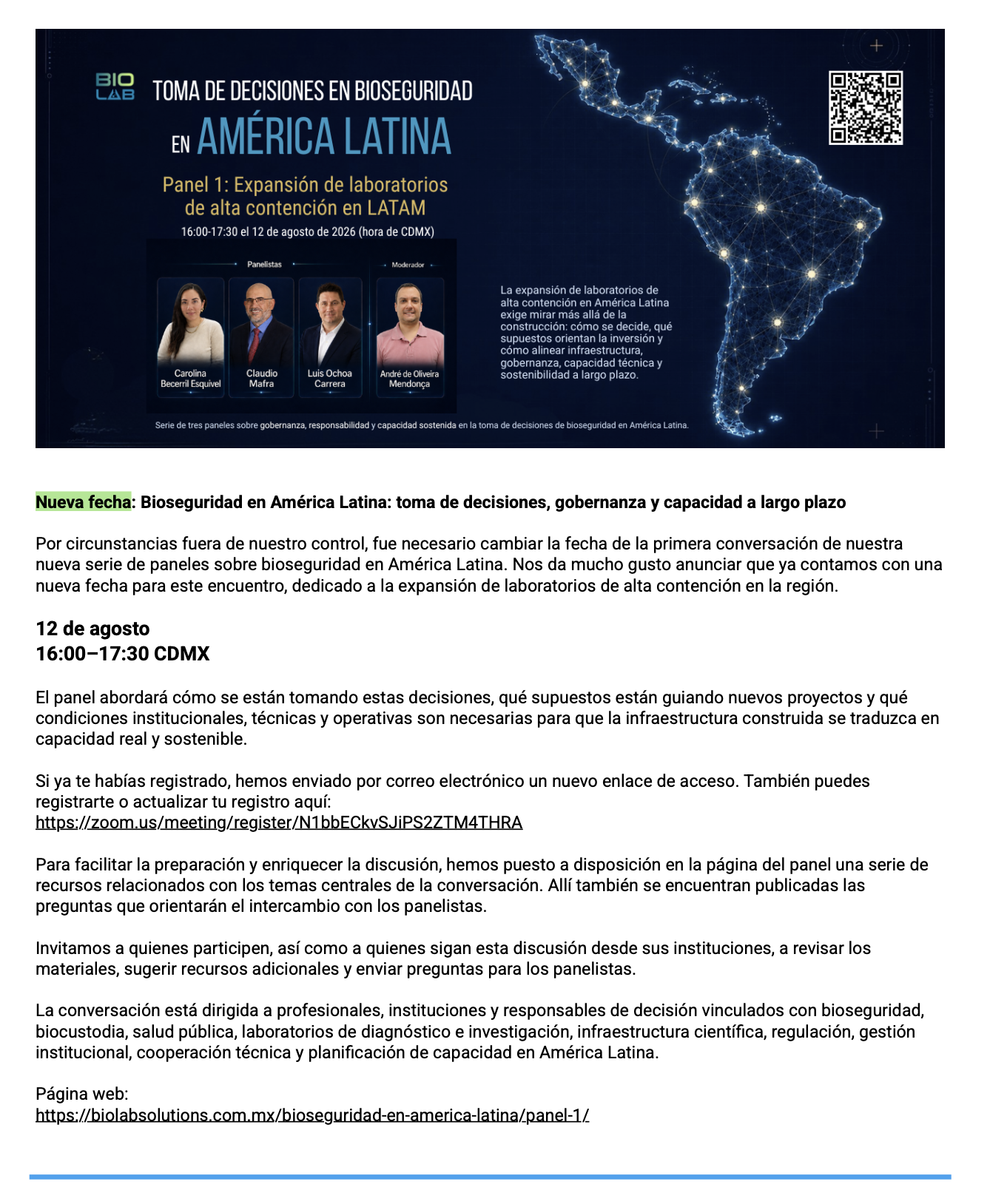 Boletín BioLab Solutions agosto 2026